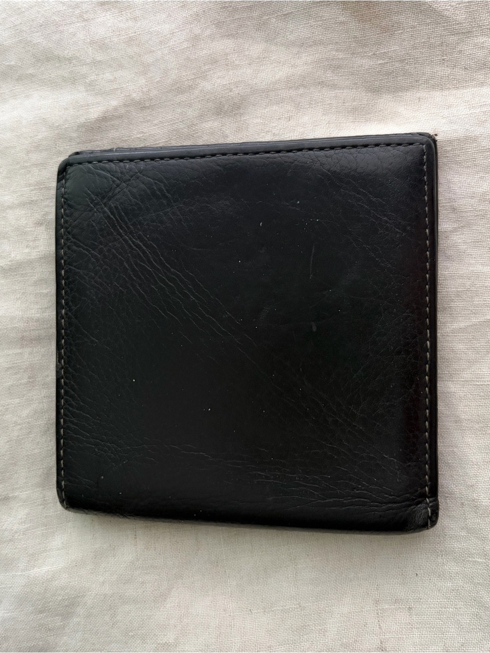 Johnston & Murphy Black Leather Men's Bifold Wallet